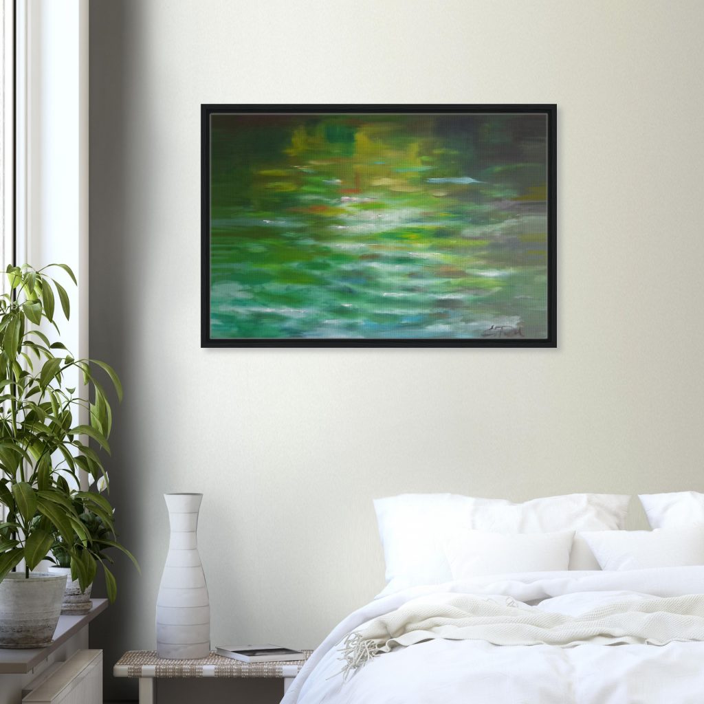 Leinwanddruck Rahmen Fluss-Bedroom-Modern-White-2