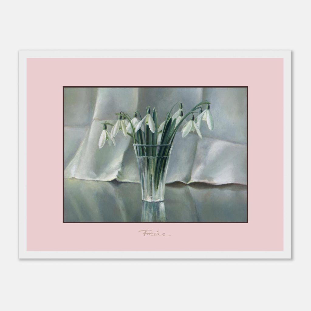 Poster Schneeglöckchen-Close-Up-Plain-Gray-0