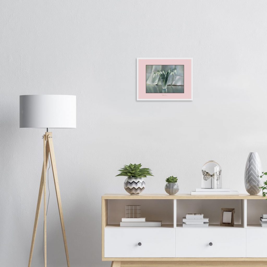 Poster Schneeglöckchen-Living-Room-Modern-White-1