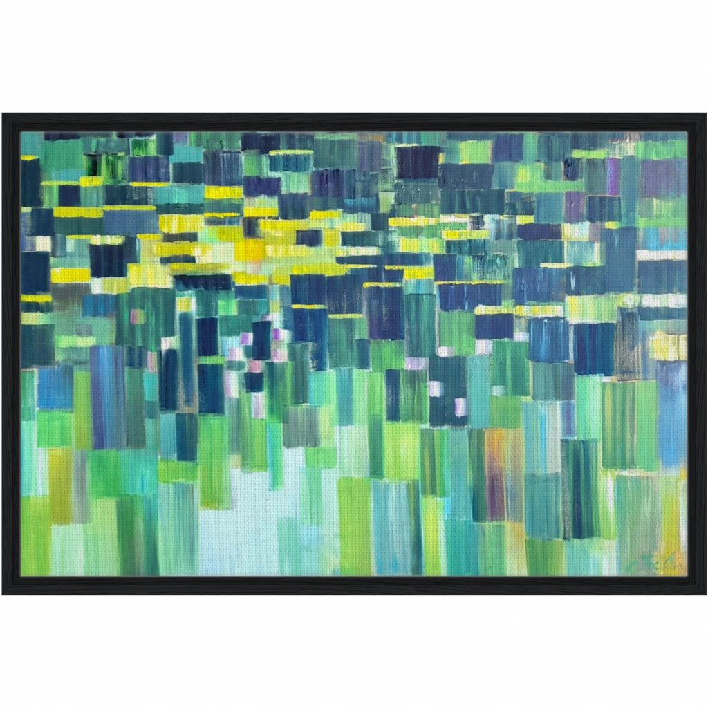 Leinwanddruck Fluss3-Simple