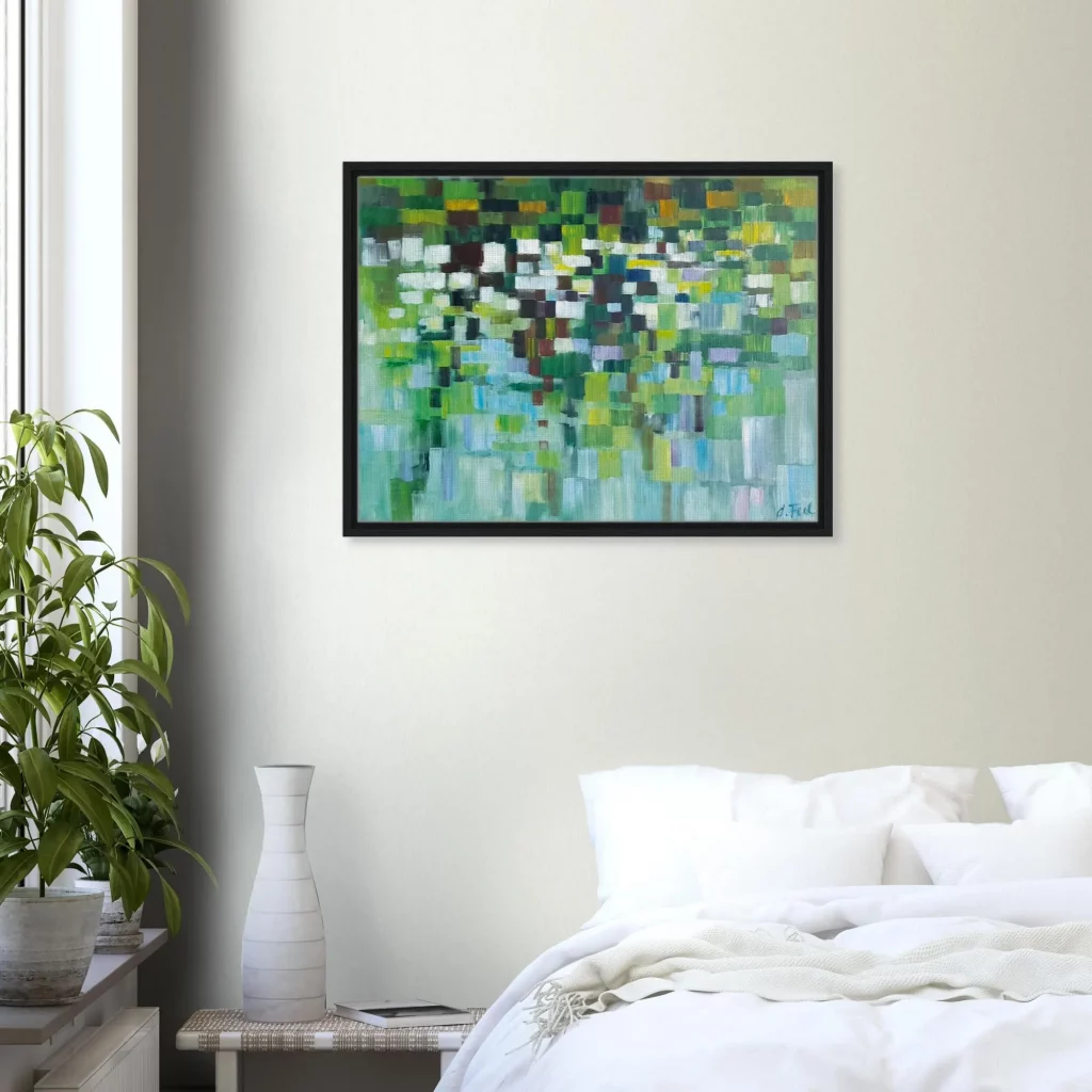 Leinwanddruck Im Fluss_Schlafzimmer